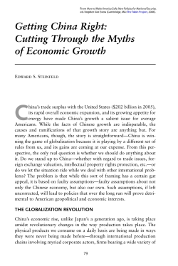 Getting China Right: Cutting Through the Myths