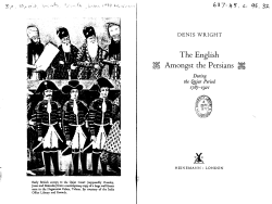 The English Amongst the Persians