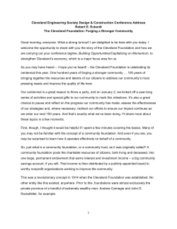 Robert Eckardt: Cleveland Engineering Society Conference