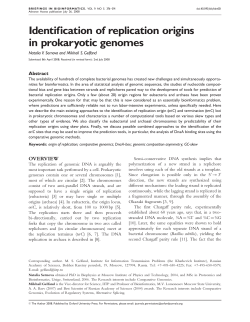 Identification of replication origins in prokaryotic