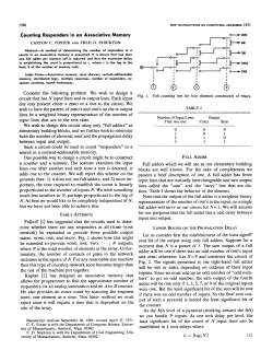 Counting Responders in an Associative Memory