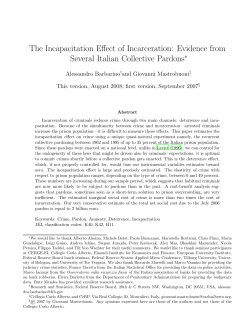 The Incapacitation Effect of Incarceration: Evidence from
