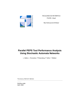 Parallel PEPS Tool Performance Analysis Using Stochastic