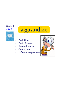 aggrandize