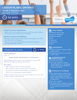 lesson plans: ontario 50 mins