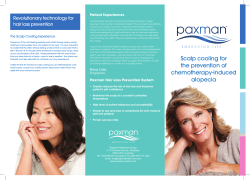 Scalp cooling for the prevention of chemotherapy