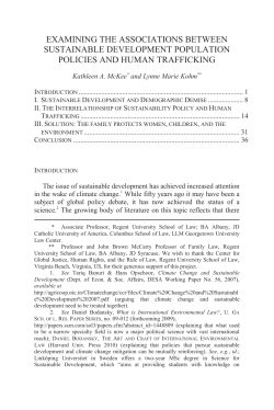 Examining the Associations Between Sustainable Development