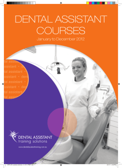 dental assistant courses