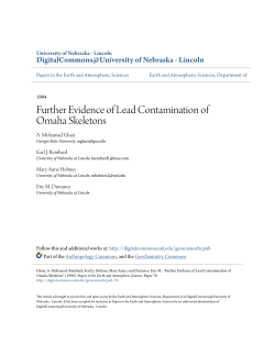 Further Evidence of Lead Contamination of