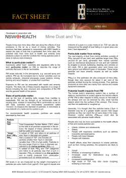 Mine Dust and You - NSW Minerals Council