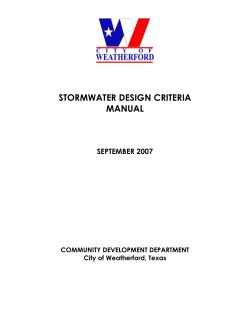 stormwater design criteria manual