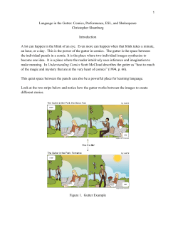 Language in the Gutter - New Jersey City University