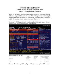 Note for Class 7 - Wharton Finance Department