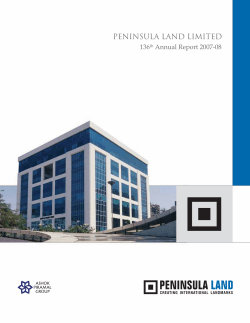 Peninsula Land Limited