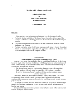 Managing Relations with a Resurgent Russia