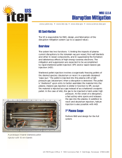 Disruption Mitigation