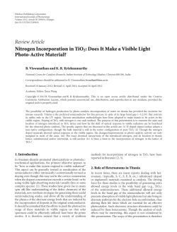 Nitrogen Incorporation in TiO2: Does It Make a Visible Light Photo