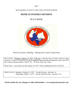HOME ECONOMICS DIVISION RULE BOOK