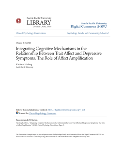 Integrating Cognitive Mechanisms in the Relationship Between Trait