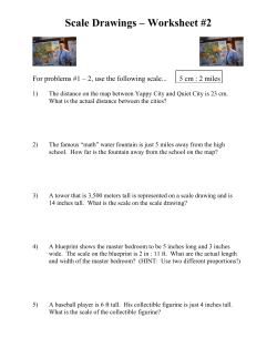 Scale Drawings &ndash; Worksheet #2