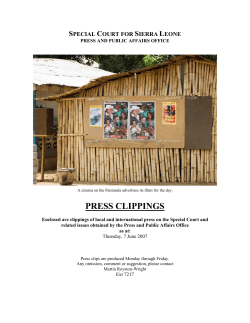 SCSL Press Clippings - 7 June 2007