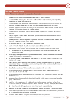 1. understand that atoms of each element have different