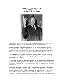 MARTIN LUTHER KING JR