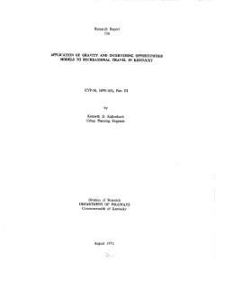 Application of Gravity and Intervening Opportunities