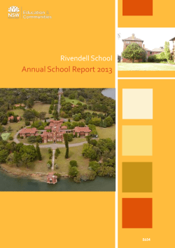 Annual School Report 2013