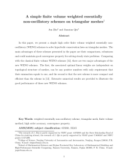 A simple finite volume weighted essentially non