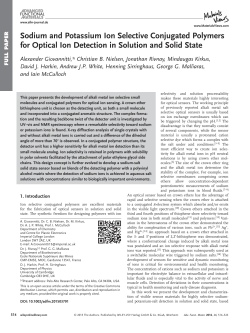 Sodium and Potassium Ion Selective Conjugated Polymers for