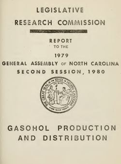 Gasohol (LRC) - North Carolina General Assembly