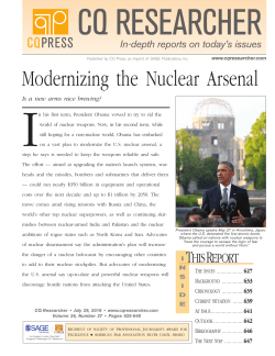 Modernizing the Nuclear Arsenal
