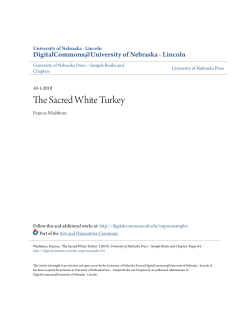 The Sacred White Turkey - DigitalCommons@University of
