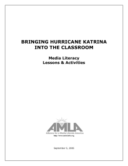 bringing hurricane katrina into the classroom