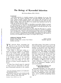 The Biology of Myocardial Infaretion
