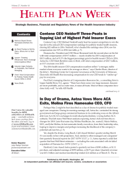 In Day of Drama, Aetna Vows More ACA Exits, Molina Fires
