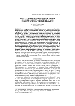 Effects of sodium fluoride and aluminium chloride on ovary and