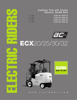 ECX20/25/30/32 - Clark Forklifts