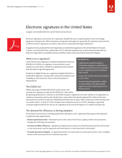 Electronic signatures in the United States