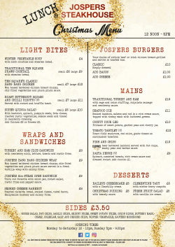 Tensq December Lunch Menu A4