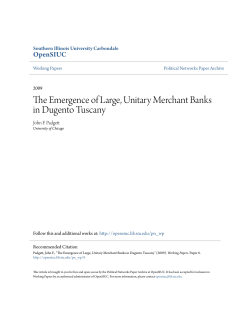 The Emergence of Large, Unitary Merchant Banks in
