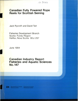 Canadian Fully Powered Rope Reels for Scottish Seining Canadian