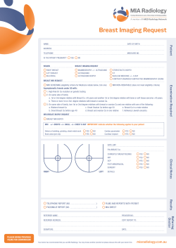 Breast Imaging Request