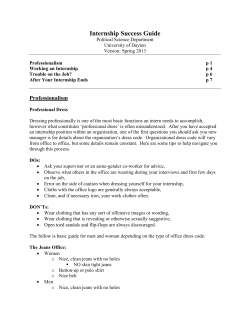 Internship Success Guide