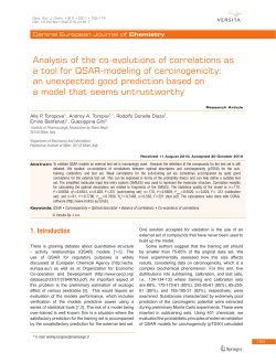 Analysis of the co-evolutions of correlations as a tool for QSAR