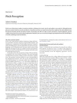 Pitch Perception