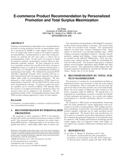 E-commerce Product Recommendation by