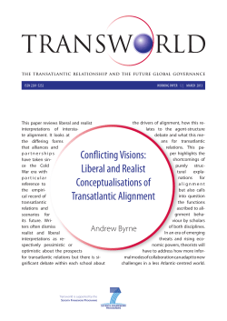 Conflicting Visions: Liberal and Realist Conceptualisations of