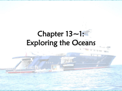 Chapter 13: Exploring the Oceans